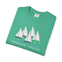 Hempstead Bay Sailing Club T-Shirt — Vintage Sailboat Race Day Tee