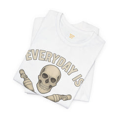 Fitness Tee | Leg Amputee Funny Skull, Everyday Leg Day Gym Shirt, Workout Top
