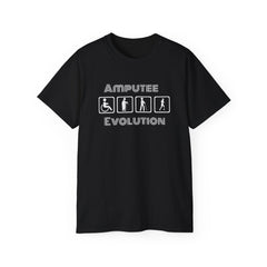 Amputee Evolution T-Shirt | Limb Loss Awareness Prosthetic Gift Unisex Tee