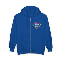 Colorful Teacher Of Tiny Humans Zippered Hoodie