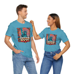 July 4th Statue Of Liberty Freedom - Graphic Unisex Short Sleeve Tee