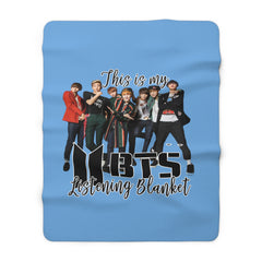 Sherpa Blanket - BTS Music Lover Gift, Boy Band Teen Gift