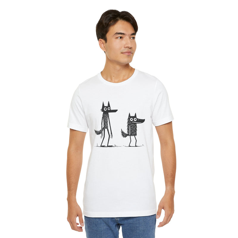 Whimsical Animal Tee, Cute Graphic T-Shirt, Fun Casual Wear, Unique Gift for Animal Lovers, Everyday Comfort Apparel
