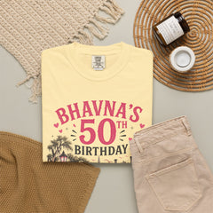 Bhavna Personalized 50th Birthday Girls Trip Savannah, Georgia T-Shirt