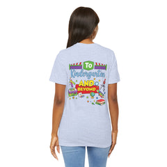 Personalized Name Kindergarten Teacher T-Shirt —  Kindergarten and Beyond Graphic Tee