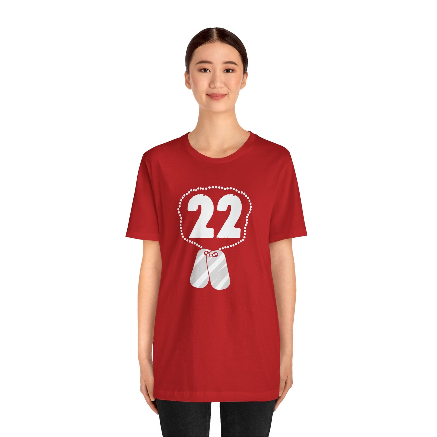 22 Veteran Suicides A Day - Unisex Jersey Short Sleeve Tee