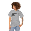 Personality, Looks, Fingers Count - Unisex Heavy Cotton Tee / Prosthetic Humor / One Leg / One Arm / Missing Fingers