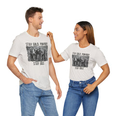 The Outsiders Shirt, Front and Back Images, Greasers Characters Shirt, Unisex Jersey Short Sleeve Tee