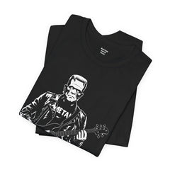 Franken Stein Metal Bass Guitarist - Unisex Jersey Short Sleeve Tee