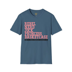 THE BREAKFAST CLUB - Rebel, Nerd, Jock, Princess,  Basketcase -  Unisex Softstyle T Shirt, You Forget About Me, Christmas Gift, For Her