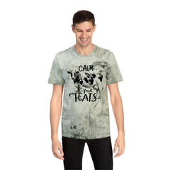 Calm Your Teats Cow Graphic Unisex Color Blast T-Shirt