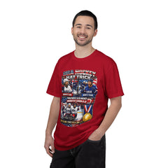 Hockey Hat Trick T-Shirt — USA Men's, Women's & Paralympic Gold Tribute 2026
