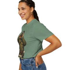 Graphic T-Shirt — Vintage WWII General George Patton Binoculars Design with "Rommel You Magnificent Bastard" Text