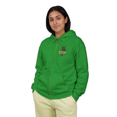 Personalized with your dogs image Zip Hoodie — "My Therapist Has a Wet Nose" Graphic