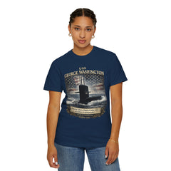 USS George Washington SSBN 598 Submarine T-Shirt with a quote from its namesake