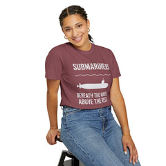 Submariners T‑Shirt — “Beneath the Waves Above the Rest” Navy Crew Tee
