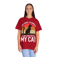 Workout & Cat Lover Unisex T-Shirt - I Just Want to Workout and Hang with My Cat