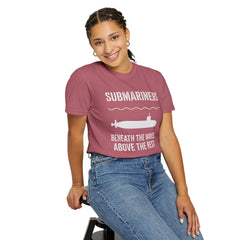 Submariners T‑Shirt — “Beneath the Waves Above the Rest” Navy Crew Tee