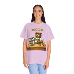 Bear‑Rista Coffee T‑Shirt — Cute Barista Bear Graphic Tee