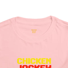 Toddler Chicken Jockey Tee - Fun Minecraft Animal T-Shirt for Kids