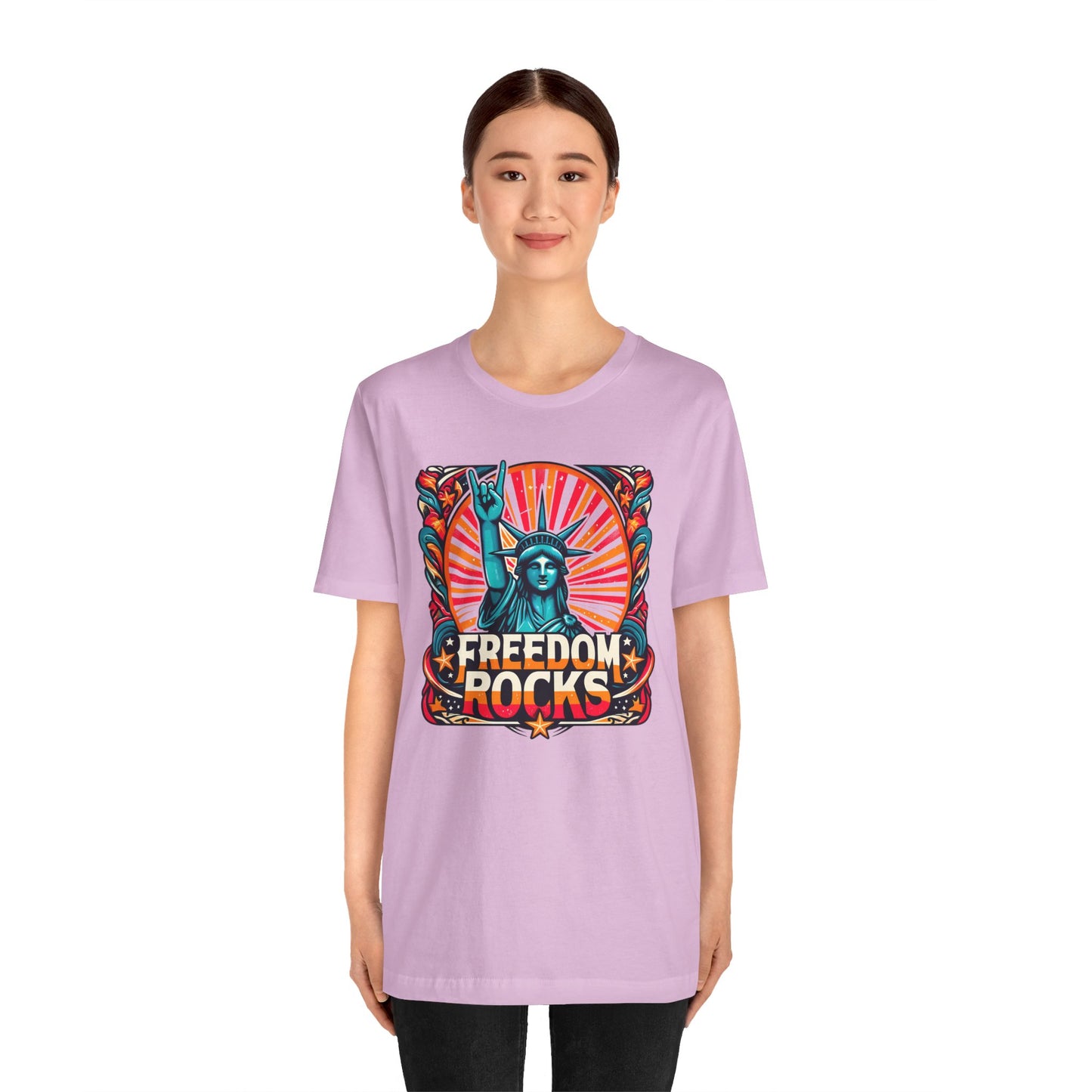 July 4th Statue Of Liberty Freedom - Graphic Unisex Short Sleeve Tee