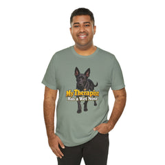 My Therapist Has A Wet Nose Personalized with your dog(s) image T-Shirt