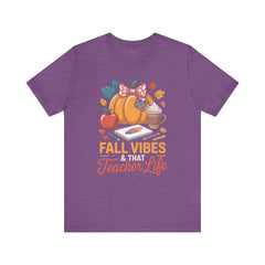 Fall Vibes Teacher Life T-Shirt