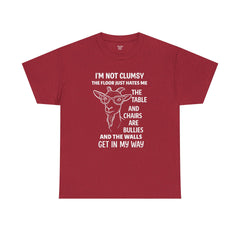 Clumsy Funny Goat Graphic Tee | Unisex Heavy Cotton Tee | Great Gift for Animal Lovers, Birthdays, Casual Wear, Humorous Gifts, Everyday Style