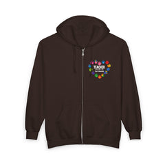 Colorful Teacher Of Tiny Humans Zippered Hoodie
