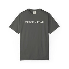 PEACE>FEAR Quiet Faith T-Shirt — Minimal Christian Tee
