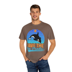 Save The Sea Pandas Comfort Colors Unisex Garment-Dyed T-shirt