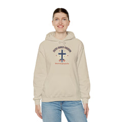 Faith & Freedom Cross Hoodie | Patriotic, Faith-Based July 4th Vintage Americana