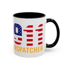 Vintage 911 Dispatcher Patriotic Coffee Mug, 11oz, 15oz
