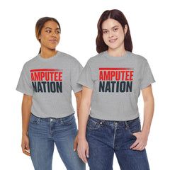 Amputee Nation Unisex Heavy Cotton Tee, Support Shirt, Gift for Amputees, Awareness Apparel, Casual Comfort Wear