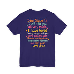 Teacher Appreciation T-Shirt — “Class Dismissed Miss ___” End-of-Year Goodbye Tee