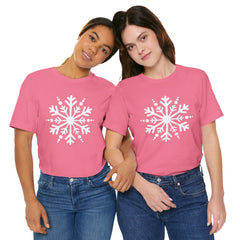 Let It Snow Galaxy Snowflake T-Shirt — Christmas Winter Starburst Tee