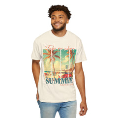Summer Vibes Graphic T-Shirt - "Take Me Where Summer Never Ends"