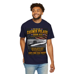USS Casimir Pulaski SSBN-633 Submarine T-Shirt – "Forty One for Freedom" Navy Tribute