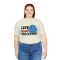 Live Love Volleyball T Shirt,gift for her,gift for him,volleyball gift,sports tee,team shirt,player gift,coach gift,Love Volleyball,Spike it