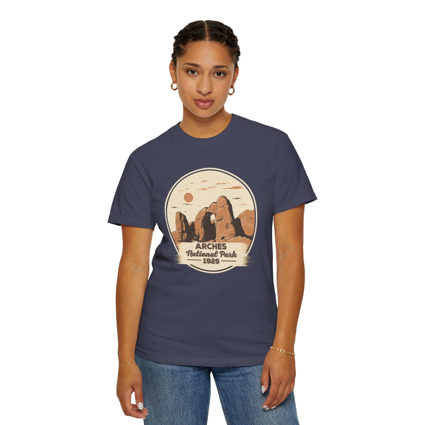 Arches National Park Graphic, Comfort Colors Soft Relaxed Fit Unisex Garment-Dyed T-shirt