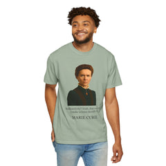 Marie Curie Portrait T‑Shirt — "I Make Science Literally Lit" Science Tee