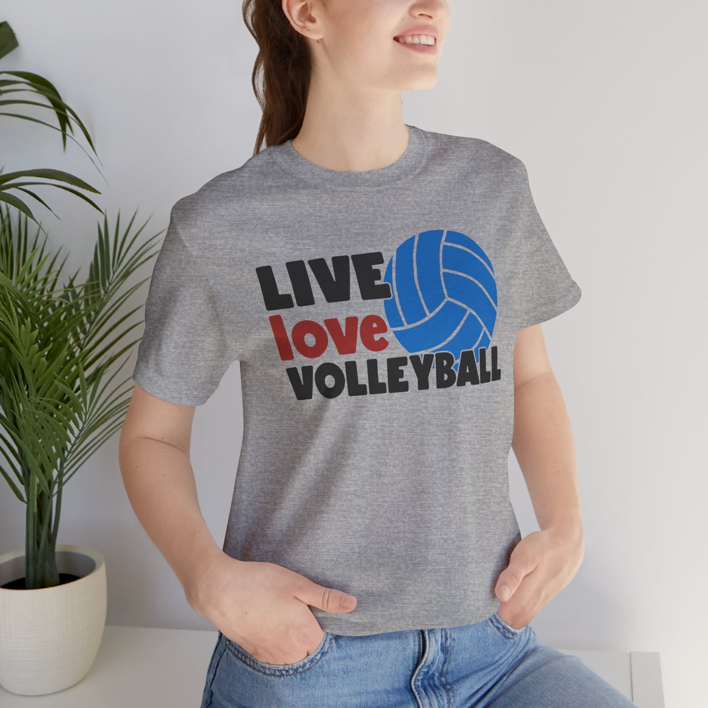 Live Love Volleyball T Shirt,gift for her,gift for him,volleyball gift,sports tee,team shirt,player gift,coach gift,Love Volleyball,Spike it