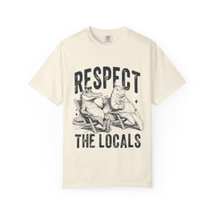 Alligator and Manatee Respect the Locals T-Shirt — Vintage Beach Vibes Graphic Tee