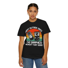 Retro Gamer Unisex T-Shirt - "I Went Outside Once"