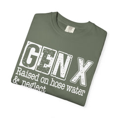 Raised on Hose Water and Neglect — Retro Graphic T-Shirt (Vintage Gift for Gen X)