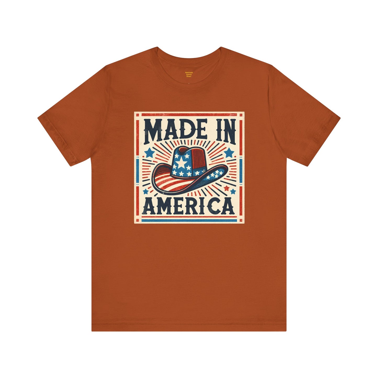 Made In America Cowboy Hat Graphic, Unisex Jersey Short Sleeve Tee