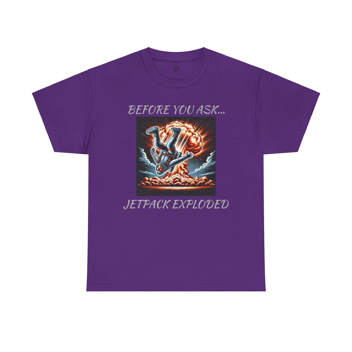 Amputee Exploding JetPack Humor - Unisex Garment-Dyed T-shirt