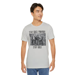 The Outsiders Shirt, Front and Back Images, Greasers Characters Shirt, Unisex Jersey Short Sleeve Tee