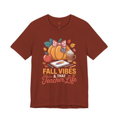 Fall Vibes Teacher Life T-Shirt