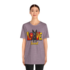 Personalized Love Your Dog T-Shirt — Designed with your dogs name and picture Graphic Tee